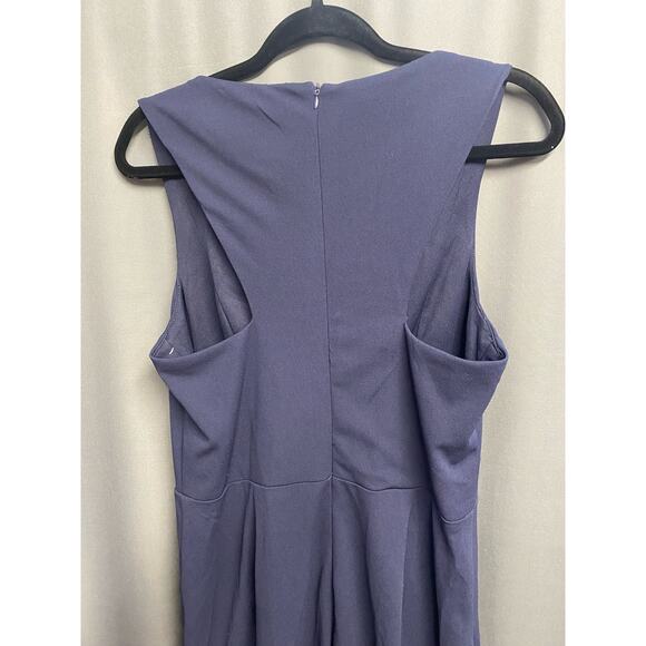 MARINA Ruffled Sleeveless Jumpsuit in Navy size 12 NWOT (b42) - Picture 5 of 8